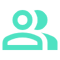 <svg xmlns="http://www.w3.org/2000/svg" height="24px" viewBox="0 -960 960 960" width="24px" fill="#4EE2C2"><path d="M40-160v-112q0-34 17.5-62.5T104-378q62-31 126-46.5T360-440q66 0 130 15.5T616-378q29 15 46.5 43.5T680-272v112H40Zm720 0v-120q0-44-24.5-84.5T666-434q51 6 96 20.5t84 35.5q36 20 55 44.5t19 53.5v120H760ZM360-480q-66 0-113-47t-47-113q0-66 47-113t113-47q66 0 113 47t47 113q0 66-47 113t-113 47Zm400-160q0 66-47 113t-113 47q-11 0-28-2.5t-28-5.5q27-32 41.5-71t14.5-81q0-42-14.5-81T544-792q14-5 28-6.5t28-1.5q66 0 113 47t47 113ZM120-240h480v-32q0-11-5.5-20T580-306q-54-27-109-40.5T360-360q-56 0-111 13.5T140-306q-9 5-14.5 14t-5.5 20v32Zm240-320q33 0 56.5-23.5T440-640q0-33-23.5-56.5T360-720q-33 0-56.5 23.5T280-640q0 33 23.5 56.5T360-560Zm0 320Zm0-400Z"/></svg>