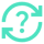 <svg xmlns="http://www.w3.org/2000/svg" height="24px" viewBox="0 -960 960 960" width="24px" fill="#4ee2c1"><path d="M480-40q-112 0-206-51T120-227v107H40v-240h240v80h-99q48 72 126.5 116T480-120q75 0 140.5-28.5t114-77q48.5-48.5 77-114T840-480h80q0 91-34.5 171T791-169q-60 60-140 94.5T480-40ZM40-480q0-91 34.5-171T169-791q60-60 140-94.5T480-920q112 0 206 51t154 136v-107h80v240H680v-80h99q-48-72-126.5-116T480-840q-75 0-140.5 28.5t-114 77q-48.5 48.5-77 114T120-480H40Zm440 240q21 0 35.5-14.5T530-290q0-21-14.5-36T480-341q-21 0-35.5 14.5T430-291q0 21 14.5 36t35.5 15Zm-36-152h73q0-36 8.5-54t34.5-44q35-35 46.5-56.5T618-598q0-56-40-89t-98-33q-50 0-86 26t-52 74l66 28q7-26 26.5-43t45.5-17q27 0 45.5 15.5T544-595q0 17-8 34t-34 40q-33 29-45.5 56.5T444-392Z"/></svg>