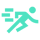 <svg xmlns="http://www.w3.org/2000/svg" height="24px" viewBox="0 -960 960 960" width="24px" fill="#4ee2c1"><path d="m216-160-56-56 384-384H440v80h-80v-160h233q16 0 31 6t26 17l120 119q27 27 66 42t84 16v80q-62 0-112.5-19T718-476l-40-42-88 88 90 90-262 151-40-69 172-99-68-68-266 265Zm-96-280v-80h200v80H120ZM40-560v-80h200v80H40Zm739-80q-33 0-57-23.5T698-720q0-33 24-56.5t57-23.5q33 0 57 23.5t24 56.5q0 33-24 56.5T779-640Zm-659-40v-80h200v80H120Z"/></svg>