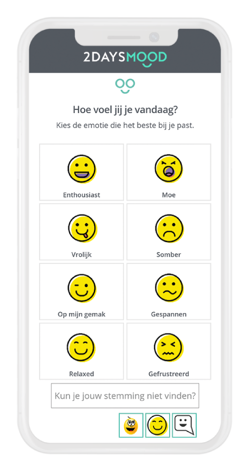 Stemming-werk-emotie-2DAYSMOOD-smartphone-NL
